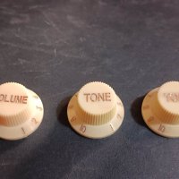 Vintage Cream Strat Knobs(1 volume,2 tone), снимка 4 - Китари - 39723998