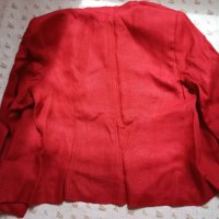 Червено ленено сако, снимка 10 - Сака - 25854578