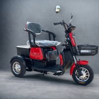 Електрическа триместна триколка MaxMotors X1 1500W Red, снимка 1 - Мотоциклети и мототехника - 36949741