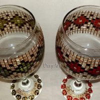 Двойка чаши за вино "Шевица", снимка 4 - Чаши - 27287486