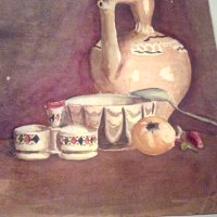 Ангел Ботев картина акварел , снимка 9 - Картини - 39000363