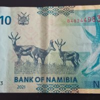 10 долара Намибия 2021 Банкнота от Африка , снимка 4 - Нумизматика и бонистика - 43696322
