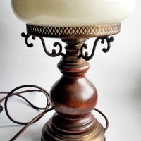 Голяма настолна винтидж лампа, снимка 6 - Антикварни и старинни предмети - 39049346