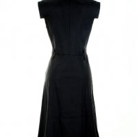 Черна рокля имитация на кожа марка 1st Somnium , снимка 3 - Рокли - 38768313