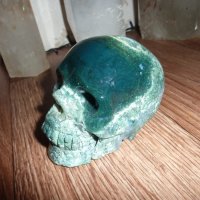 Интересен череп от мъхов ахат, снимка 2 - Подаръци за мъже - 43187527