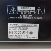 CD player SONY CDP-690, снимка 8 - MP3 и MP4 плеъри - 28253715