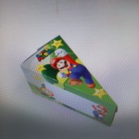 Парче за картонена торта Супер Марио, снимка 1 - Декорация за дома - 42995021