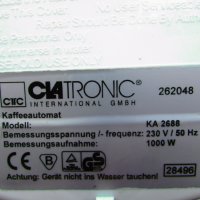 КАФЕМАШИНА CLA TRONIC KA2688, снимка 13 - Кафемашини - 28838867