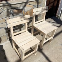 Дървено столче от чам, снимка 1 - Столове - 40057555