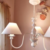 Шаби шик аплик свещ,нощна лампа за стена,модерна класика,осветление за спалня,хол,трапезария, снимка 14 - Лампи за стена - 24663744