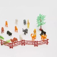12 бр малки зоо диви джунгла сафари животни пластмасови фигурки играчки за игра и украса торта, снимка 2 - Фигурки - 40430859