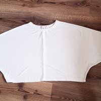 Къса блуза-топ бяла Voyelles M, снимка 1 - Корсети, бюстиета, топове - 40536257