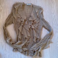 Елегантна бутикова блуза, снимка 1 - Блузи с дълъг ръкав и пуловери - 40307657