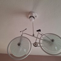 Висяща лампа колело , снимка 2 - Лампи за таван - 44080401