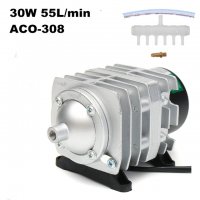 25W 45L / min Електромагнитна въздушна компресорна помпа за кислород въздух - аквариум, снимка 17 - Други - 24653539