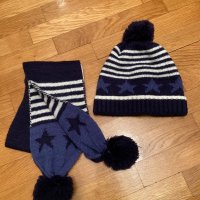 Комплект шапка с шал за момче 92/98 , снимка 1 - Шапки, шалове и ръкавици - 34955988