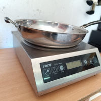 професионален индукционен котлон с уок тиган "SARO", снимка 5 - Обзавеждане на кухня - 44882025