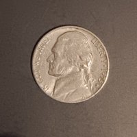 5 цента САЩ 1975 Томас Джеферсън , снимка 2 - Нумизматика и бонистика - 43556206