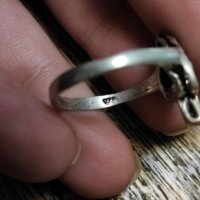 Сребърен пръстен (87), снимка 6 - Гривни - 39387186