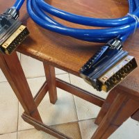 НОВ! Висококачествен скарт кабел с позлатени конектори SCART-SCART 2,5m, снимка 2 - Друга електроника - 38238377