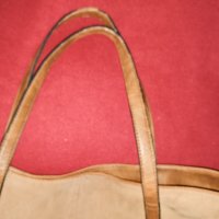 Дамска кожена чанта от естествен набук, снимка 8 - Чанти - 43300045