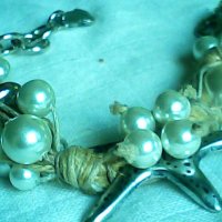 раскошна гривна от естествени перли, снимка 1 - Гривни - 40434768