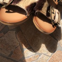 Дамски сандали естествена кожа с естествен косъм Unmade, снимка 6 - Сандали - 33268408