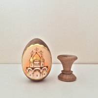 Великденско яйце, дървено №2 - храм, снимка 10 - Декорация за дома - 38194632