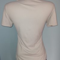 Еластична блузка тип тениска в гълъбово сив цвят, снимка 4 - Тениски - 28316311