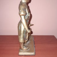 Стара масивна бронзова фигура на ковач, снимка 2 - Колекции - 43420705