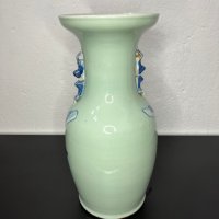 Китайска порцеланова ваза №4824, снимка 7 - Антикварни и старинни предмети - 43462970