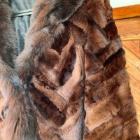 Дамско палто естествен косъм лисица, снимка 3 - Палта, манта - 44101254