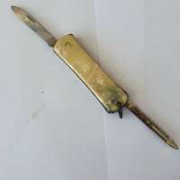 Антикварно немско джобно ножче седеф , снимка 1 - Антикварни и старинни предмети - 38491309