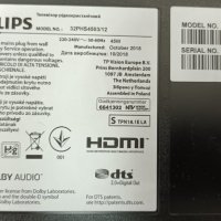 Philips 32PHS4503 със счупен екран - 715G9287-C01-002-004Y 705TQIPL155 / Панел TPT315B5-WHBN85.K, снимка 2 - Части и Платки - 36780074