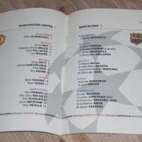 Манчестър Юнайтед - Барселона оригинална футболна програма Шампионска лига 1994/95 с Христо Стоичков, снимка 5 - Фен артикули - 26331853