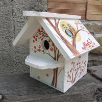 дървени рисувани къщички за птици, снимка 10 - Други - 14278090