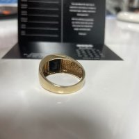 Златен мъжки пръстен 14 карата, снимка 7 - Пръстени - 43298514