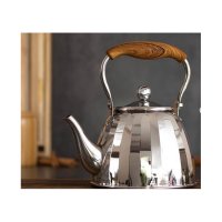 Чайник от неръждаема стомана с финна цедка,Haus Roland,Индукционно дъно-1л , снимка 6 - Аксесоари за кухня - 44131990