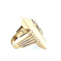 Златен мъжки пръстен 9,92гр. размер:65 14кр. проба:585 модел:20495-5, снимка 3 - Пръстени - 43409075