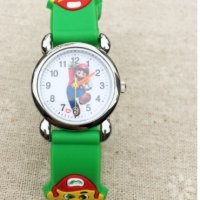 Супер Марио Super Mario силиконова верижка детски ръчен часовник , снимка 7 - Детски - 26214601