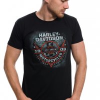 Нова мъжка тениска с дигитален печат MOTOR HARLEY DAVIDSON, мотори, снимка 2 - Тениски - 28933590