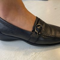 Италиански черни дамски обувки Frau естествена кожа номер 37, снимка 6 - Дамски ежедневни обувки - 31709203