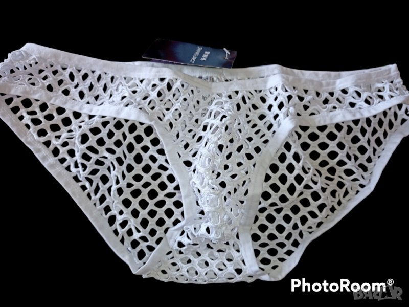 Мрежести бели слипове XXL , снимка 1