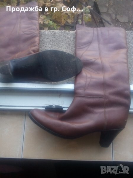 Дамски кожени ботуши естествена кожа, снимка 1
