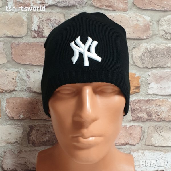 Нова зимна шапка New York (Ню Йорк) с бяло лого, снимка 1