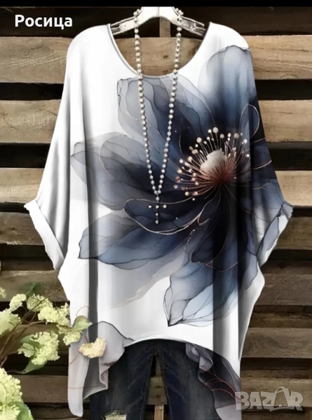 Дамски блузон туника размер 3ХЛ дължина до 90 см ново , снимка 1