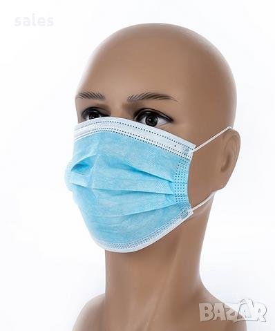Маски - Трислойни с Ластик 50бр., снимка 1