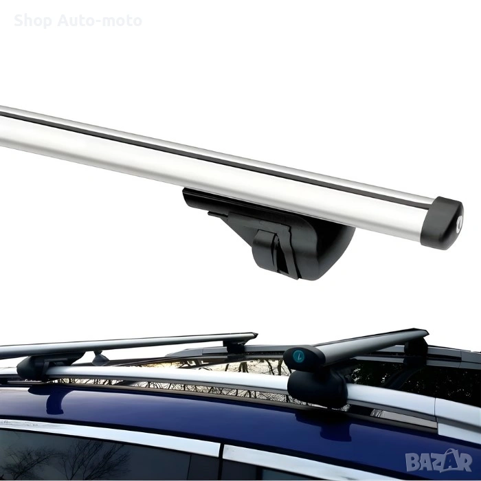 Напречни греди за багажник Automat – алуминиеви, тежкотоварни, 135 см, до 75 кг, снимка 1