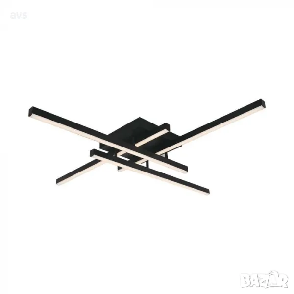 LED плафон 38W 3000K VT-7915 V-TAC черен, снимка 1