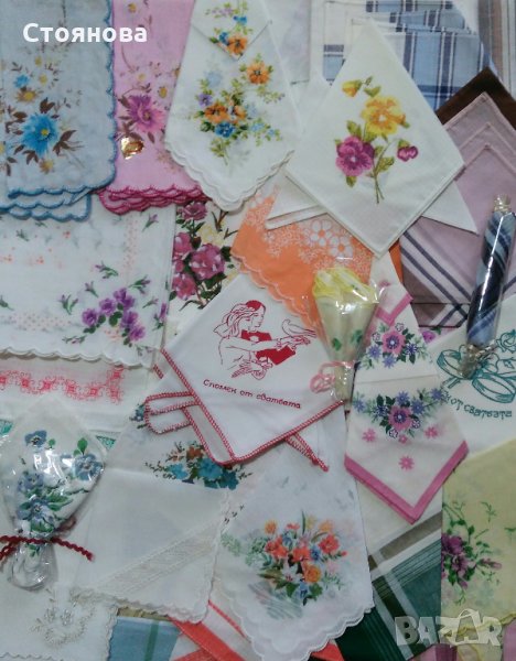 Памучни и копринени носни кърпи , снимка 1